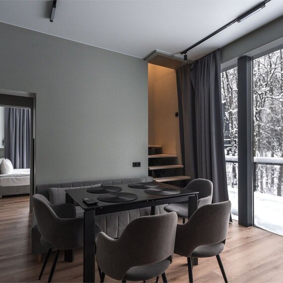 Семейный дом с 2-мя спальнями, сауной и террасой на 2 этаже без купели. Фото 14