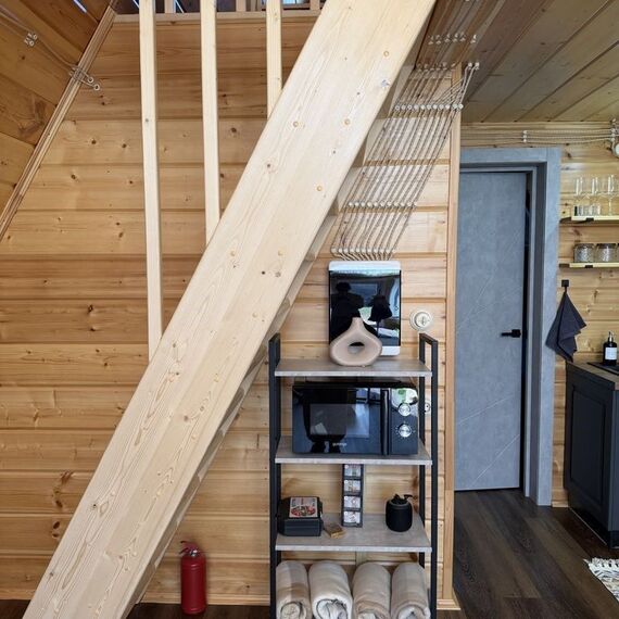 A-frame «Графит» домик из дерева 4х местный. Фото 16