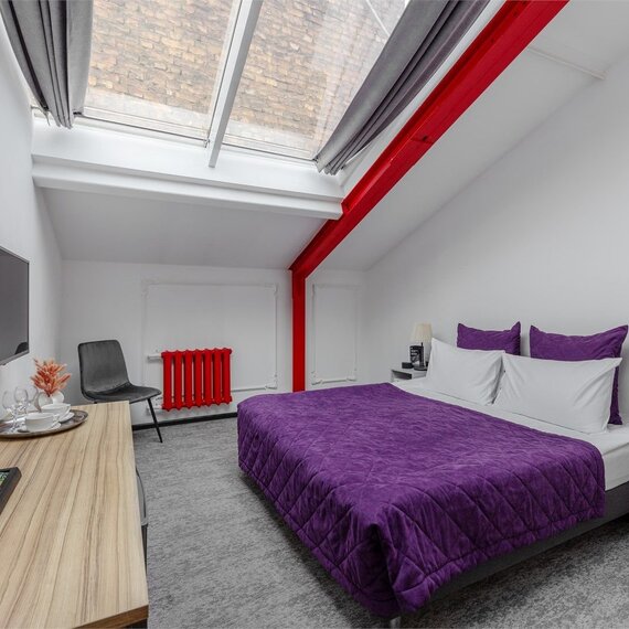 Номер с мансардным окном SKY LOFT. Фото 3