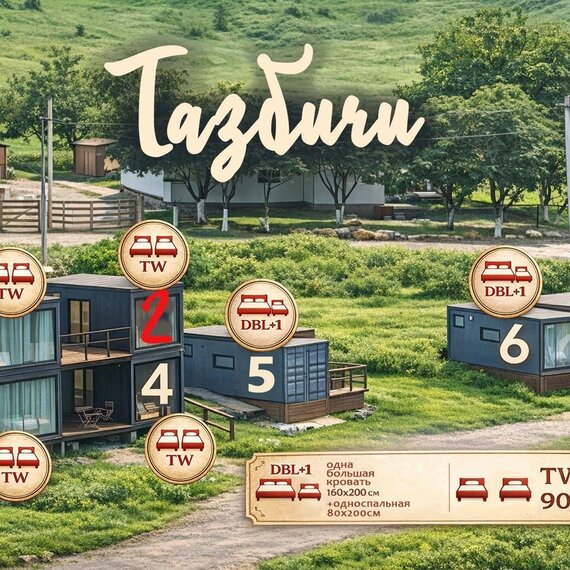 Двухместный номер №2 Тазбичи второй этаж. Фото 7