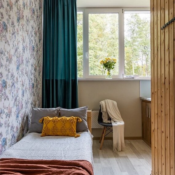 Одноместный номер Стандарт с общей ванной комнатой. Фото 8