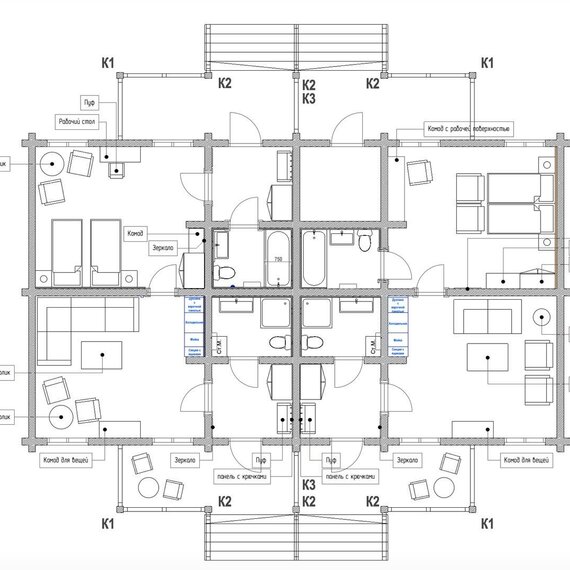 Шале - люкс с кухней 80 м2. Фото 13