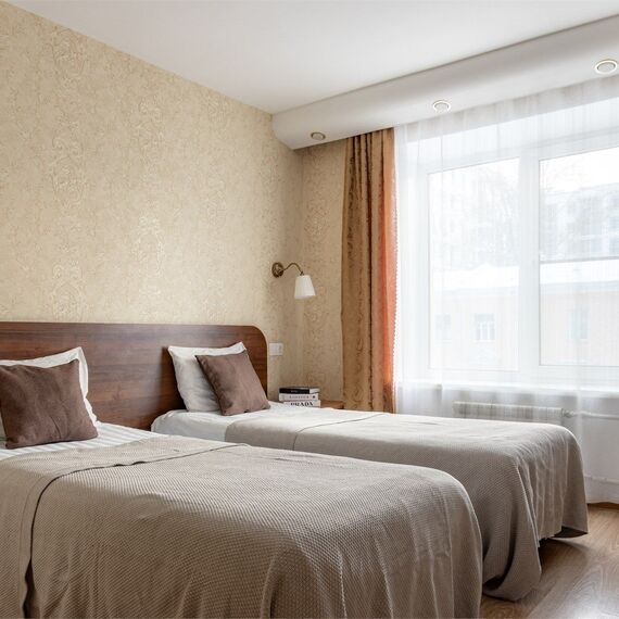 Стандартный номер с 1 или 2 кроватями. Фото 4