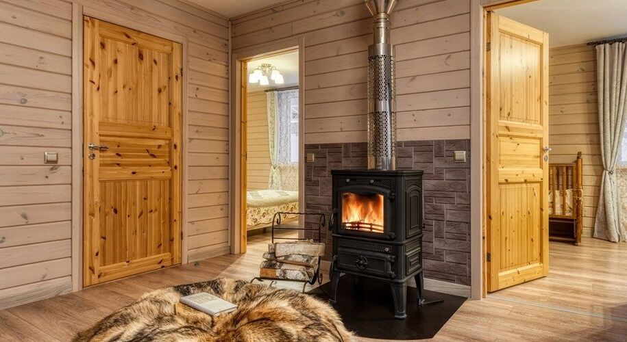 Дом с камином и кухней в парк-отеле Медвежья гора - Фото 5