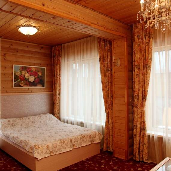 Двуспальный номер в Эко-Домике. Фото 39