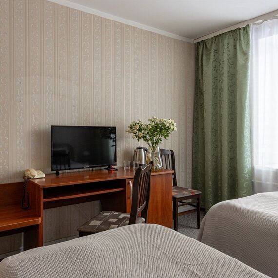 Стандартный номер с 1 или 2 кроватями. Фото 7