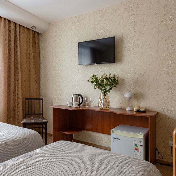 Стандартный номер с 1 или 2 кроватями. Фото 9