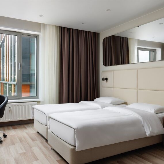 Стандарт с двумя раздельными кроватями (Митино). Фото 1