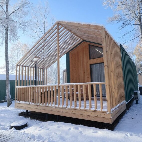 Четырёхместный Барнхаус на главной аллее. Фото 12