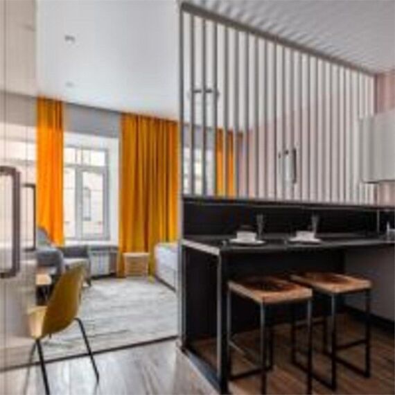 Апартаменты с 2 спальнями и кухней. Фото 30