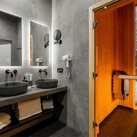 Дом для семьи или компании с 2-мя спальнями сауной и купелью. Фото 42