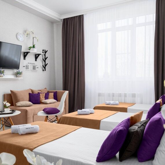 Двухкомнатные апартаменты Park & House № 4 (*кухня и ванна) до 10 гостей. Фото 2
