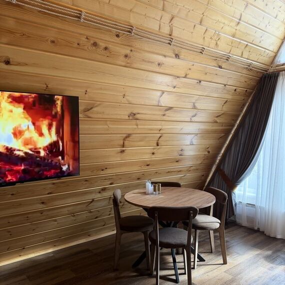 A-frame «Графит» домик из дерева 4х местный. Фото 18