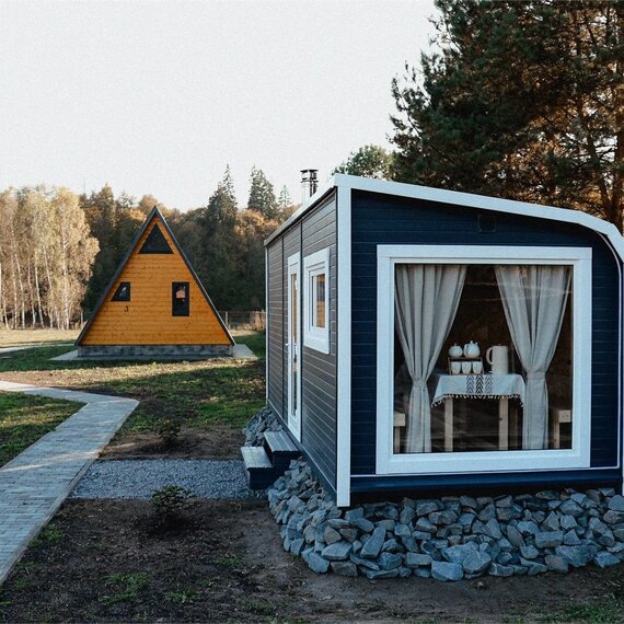 A-frame «Петрол» домик из дерева 4х местный. Фото 27