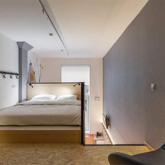 Дизайнерские двухуровневые апартаменты