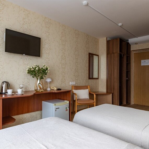 Стандартный номер с 1 или 2 кроватями. Фото 12