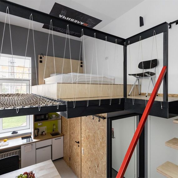 Дизайнерские двухуровневые апартаменты