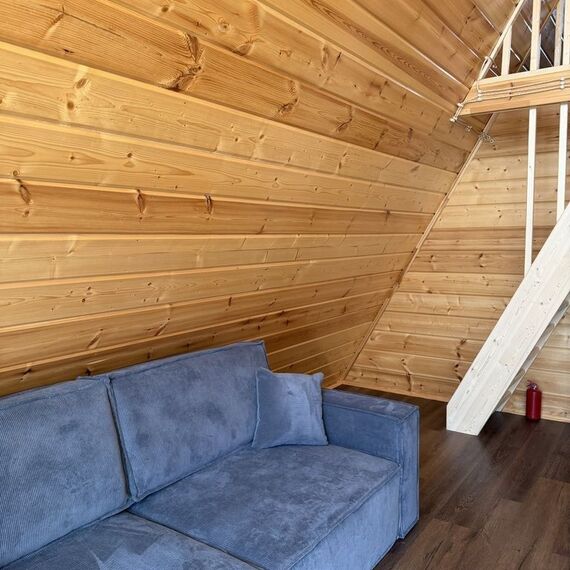 A-frame «Графит» домик из дерева 4х местный. Фото 19