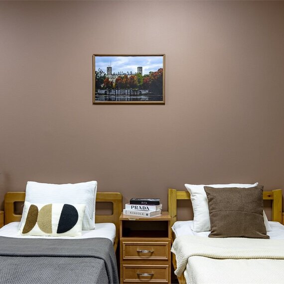 Трехместный номер с общей ванной комнатой. Фото 7