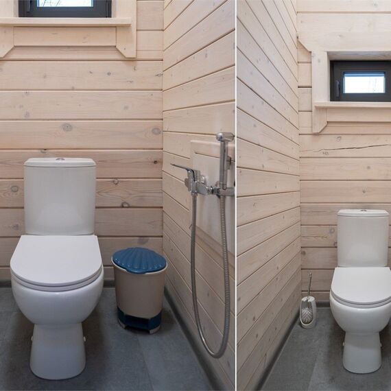 Дом из бруса с камином и баней из осины 4+2. Фото 23