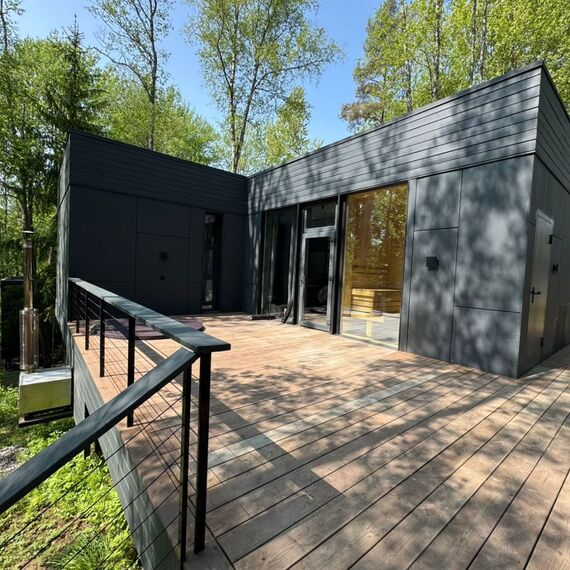 Дом для семьи или компании с 2-мя спальнями сауной и купелью. Фото 20