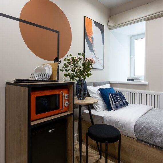 Одноместные Апартаменты с кухней. Фото 3