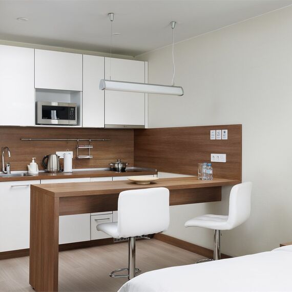 Стандартные апартаменты с одной большой кроватью (Митино). Фото 3