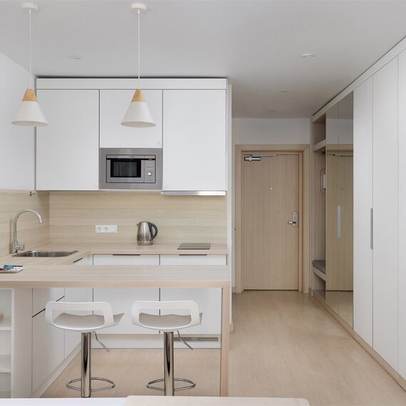 Стандарт с видом на город (высокий этаж). Фото 13