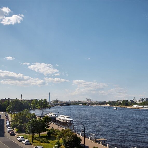 Студио с одной кроватью | Вид на Неву. Фото 5