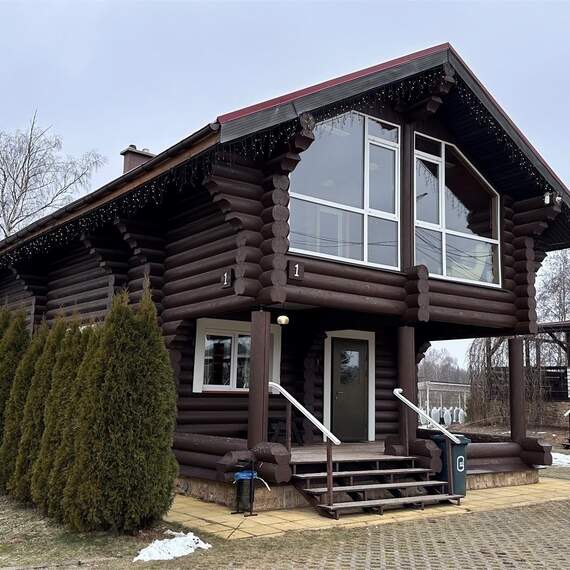 Дом из сруба №1 с камином и баней для 4-6 гостей. Фото 1