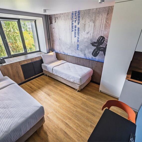 Стандарт с 2 односпальными кроватями. Фото 1