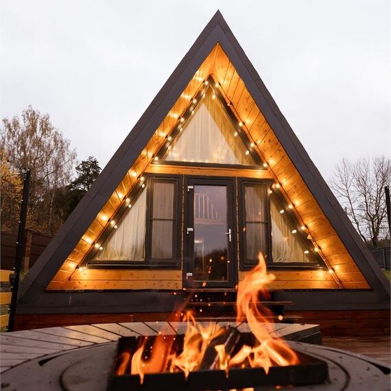 A-frame «Терракот» домик из дерева 4х местный. Фото 1