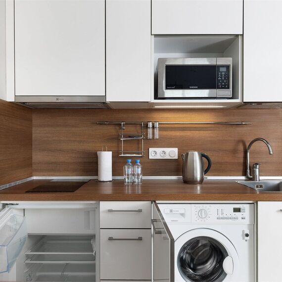 Стандартные апартаменты с одной большой кроватью (Митино). Фото 15