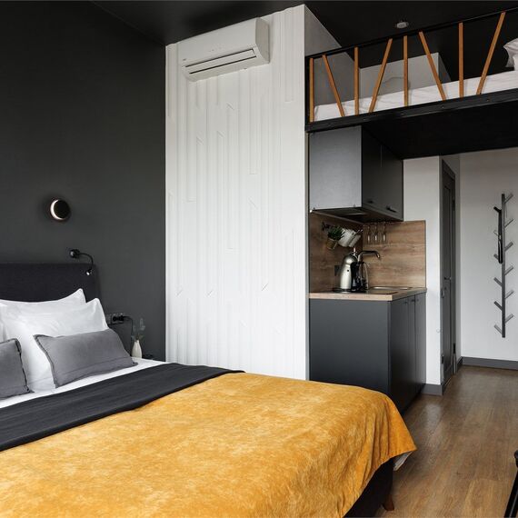 Улучшенный номер студио с видом на Невский проспект DBL+SINGLE/TRIPLE. Фото 14