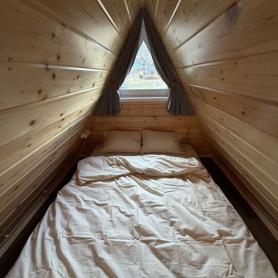 A-frame «Графит» домик из дерева 4х местный. Фото 3