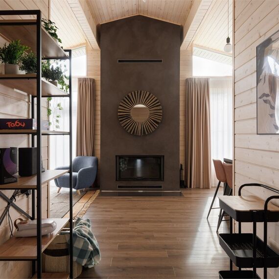 Одноэтажный коттедж с дровяным камином и личной зоной BBQ. Фото 14