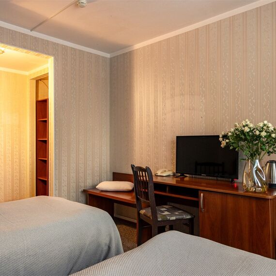 Стандартный номер с 1 или 2 кроватями. Фото 14