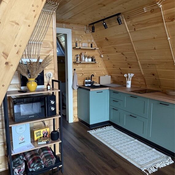 A-frame «Терракот» домик из дерева 4х местный. Фото 4