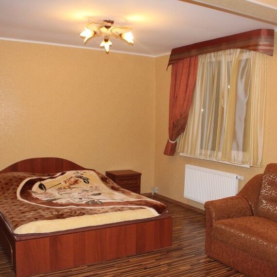 Стандартный двухместный номер с двуспальной кроватью. Фото 6