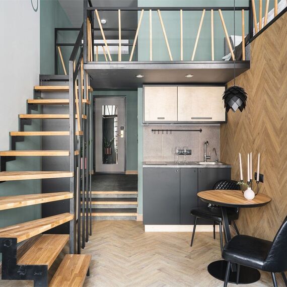 Двухуровневый номер-студио Делюкс с видом на город. Фото 4