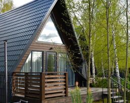 Дизайнерский дом A-frame в глэмпинге На краю света Дизайнерский дом A-frame в глэмпинге На краю света