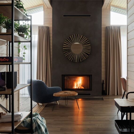 Одноэтажный коттедж с дровяным камином и личной зоной BBQ. Фото 1