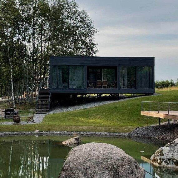 Дом для семьи или компании с 2-мя спальнями сауной и купелью. Фото 19