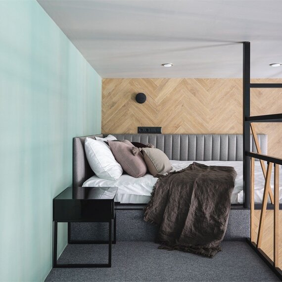 Двухуровневый номер-студио Делюкс с видом на город. Фото 3