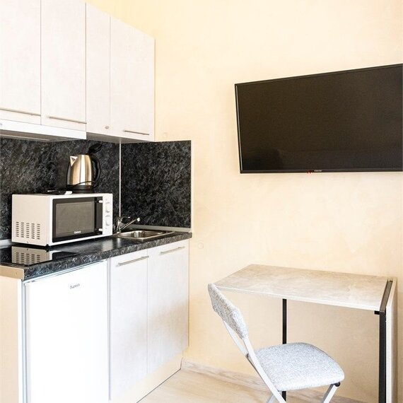 Одноместная студия с балконом. Фото 1