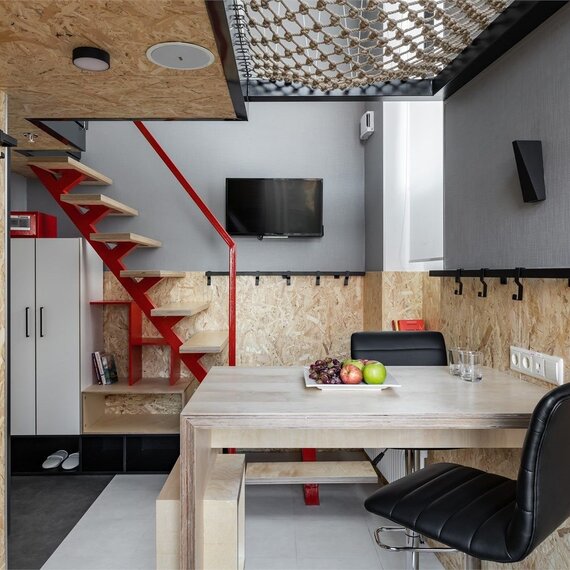 Дизайнерские двухуровневые апартаменты