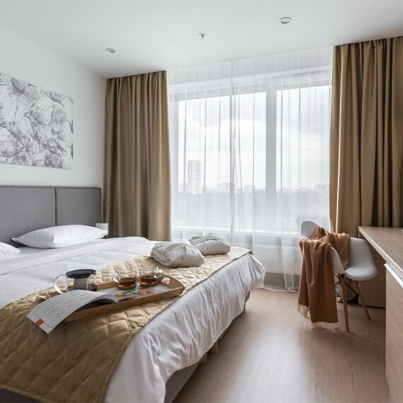 Стандарт с одной большой кроватью (Ботаника). Фото 1