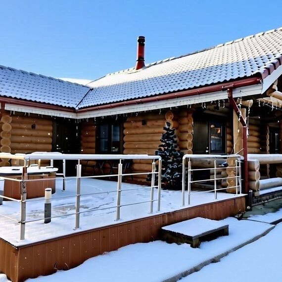 Дом с баней, камином и террасой 4+2. Фото 22