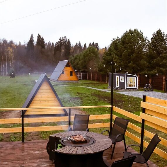 A-frame «Петрол» домик из дерева 4х местный. Фото 23