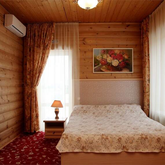 Двуспальный номер в Эко-Домике. Фото 41